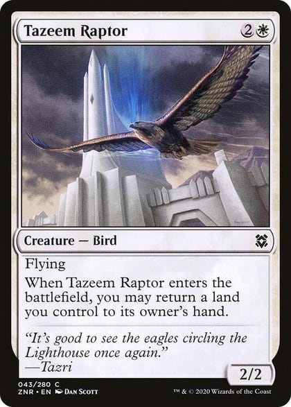 Tazeem Raptor, Zendikar Rising 43