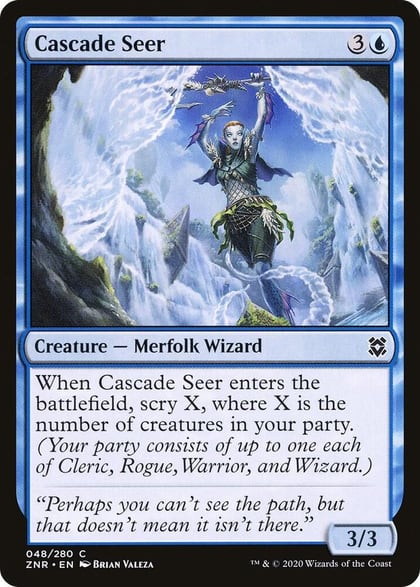 Cascade Seer, Zendikar Rising 48