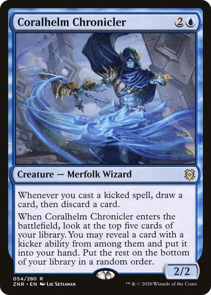 Coralhelm Chronicler, Zendikar Rising 54