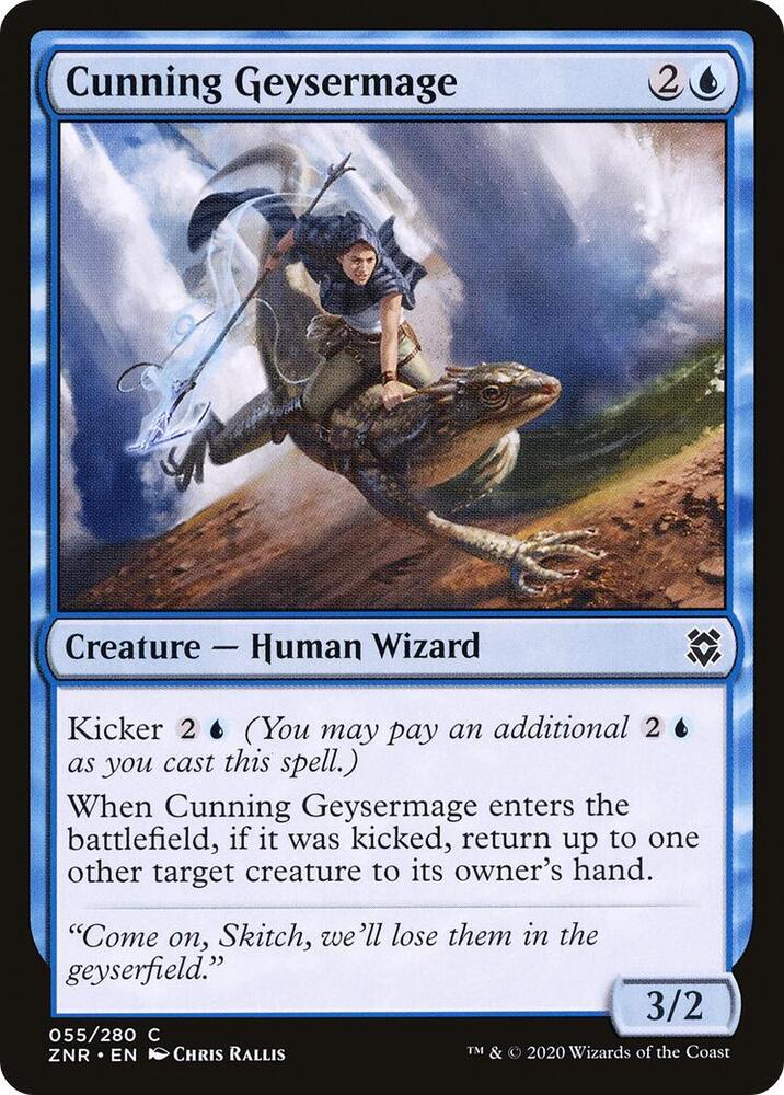 Cunning Geysermage, Zendikar Rising 55