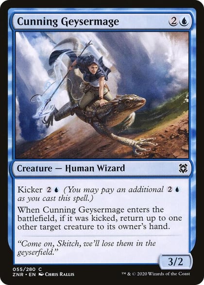 Cunning Geysermage, Zendikar Rising 55