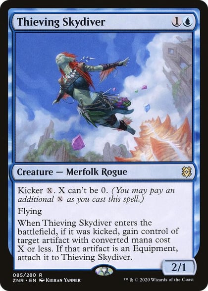 Thieving Skydiver, Zendikar Rising 85