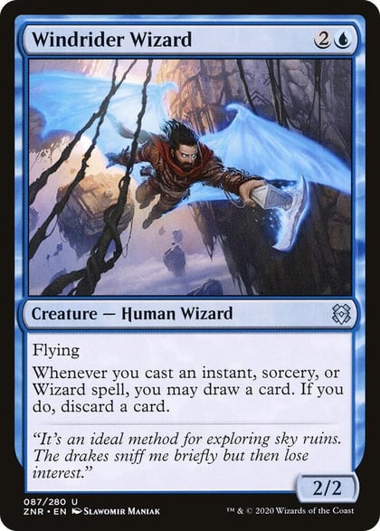 Windrider Wizard, Zendikar Rising 87