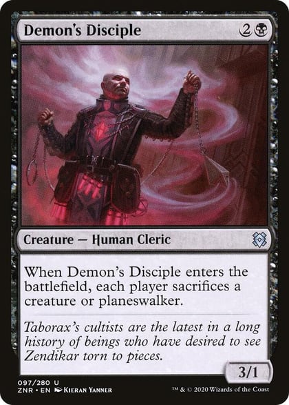 Demon's Disciple, Zendikar Rising 97