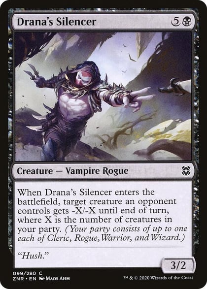 Drana's Silencer, Zendikar Rising 99
