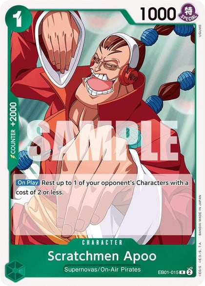 Scratchmen Apoo, Extra Booster: Memorial Collection EB01-015