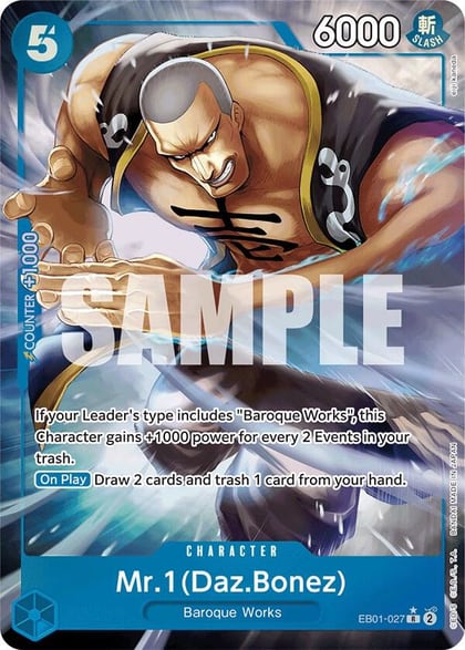 Mr. 1 (Daz.Bonez) (Alternate Art), Extra Booster: Memorial Collection EB01-027