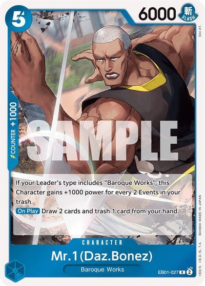 Mr. 1 (Daz.Bonez), Extra Booster: Memorial Collection EB01-027