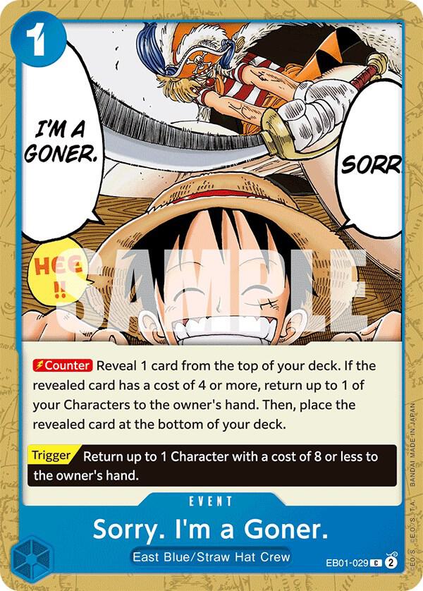Sorry. I'm a Goner., Extra Booster: Memorial Collection EB01-029