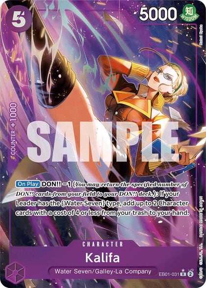 Kalifa (Alternate Art), Extra Booster: Memorial Collection EB01-031