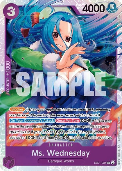 Ms. Wednesday, Extra Booster: Memorial Collection EB01-034
