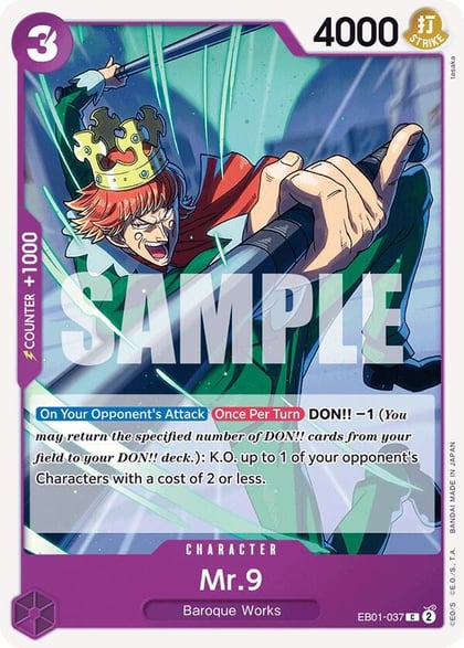 Mr. 9, Extra Booster: Memorial Collection EB01-037