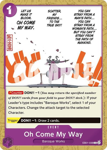 Oh Come My Way, Extra Booster: Memorial Collection EB01-038