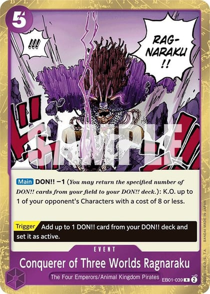 Conquerer of Three Worlds Ragnaraku, Extra Booster: Memorial Collection EB01-039