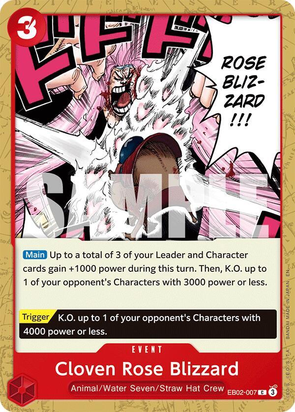 Cloven Rose Blizzard, Extra Booster: Anime 25th Collection EB02-007