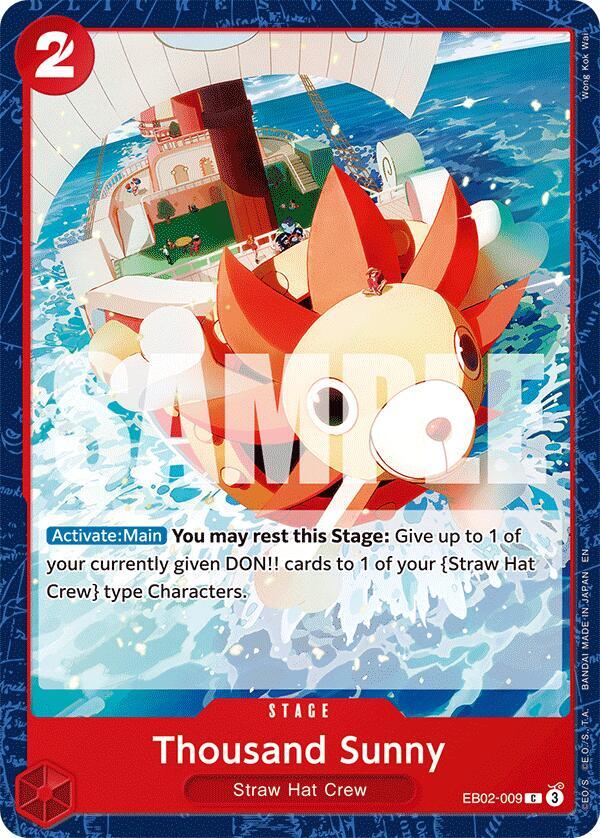 Thousand Sunny, Extra Booster: Anime 25th Collection EB02-009