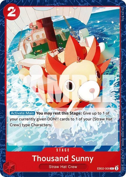 Thousand Sunny, Extra Booster: Anime 25th Collection EB02-009