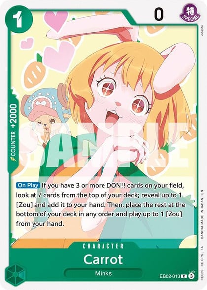Carrot, Extra Booster: Anime 25th Collection EB02-013