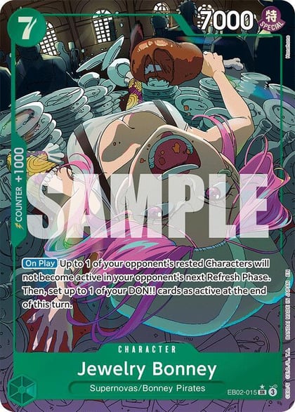 Jewelry Bonney (Alternate Art), Extra Booster: Anime 25th Collection EB02-015