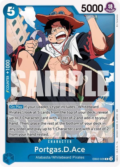Portgas.D.Ace, Extra Booster: Anime 25th Collection EB02-028