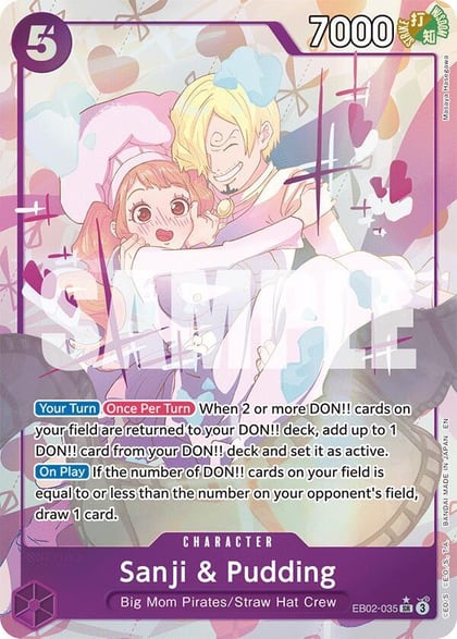 Sanji & Pudding (Alternate Art), Extra Booster: Anime 25th Collection EB02-035