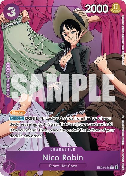 Nico Robin (Alternate Art), Extra Booster: Anime 25th Collection EB02-036