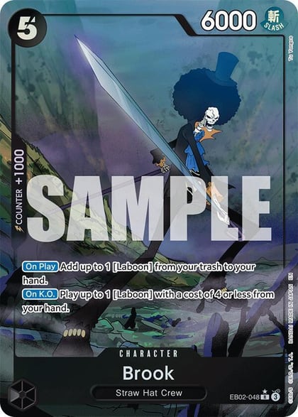 Brook (Alternate Art), Extra Booster: Anime 25th Collection EB02-048