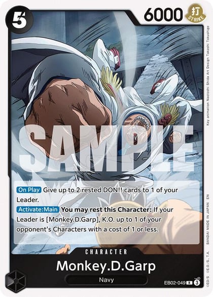 Monkey.D.Garp, Extra Booster: Anime 25th Collection EB02-049