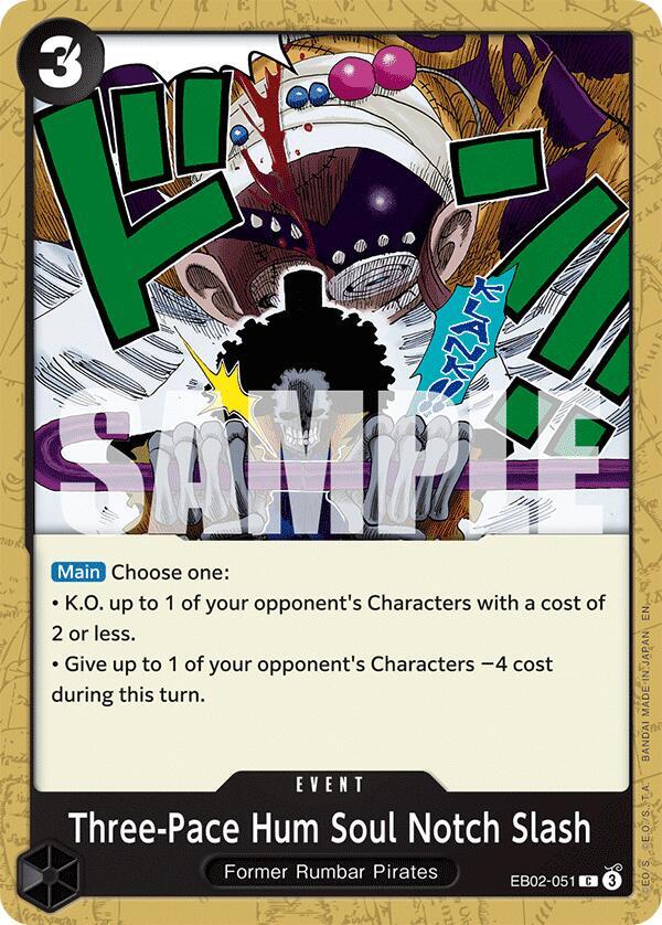 Three-Pace Hum Soul Notch Slash, Extra Booster: Anime 25th Collection EB02-051