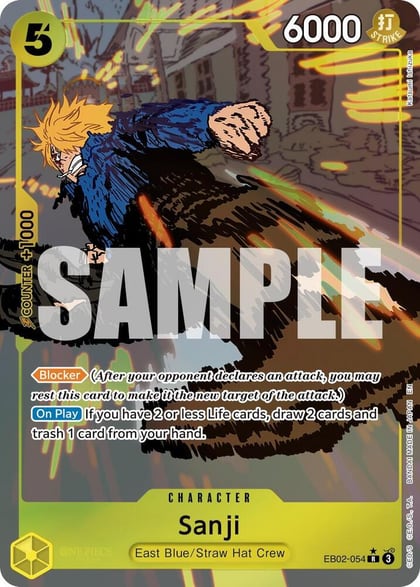 Sanji (Alternate Art), Extra Booster: Anime 25th Collection EB02-054