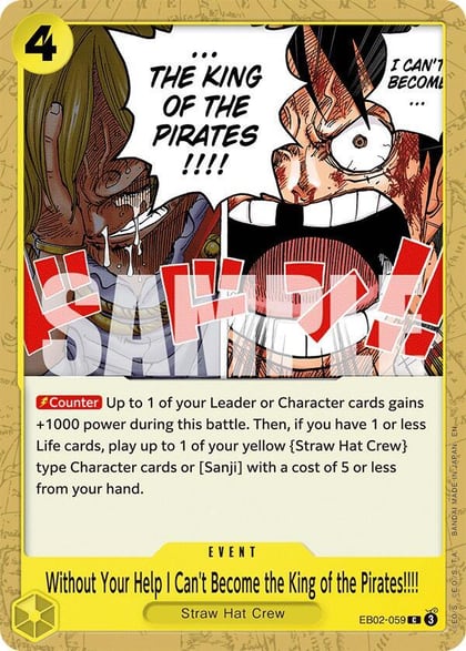 Without Your Help I Can't Become the King of the Pirates!!!!, Extra Booster: Anime 25th Collection EB02-059
