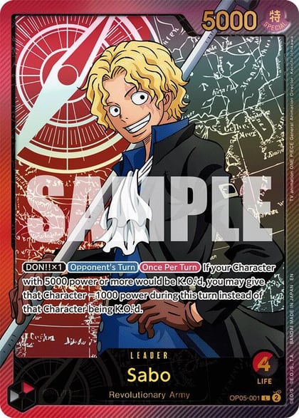 Sabo (SP), Extra Booster: Anime 25th Collection OP05-001