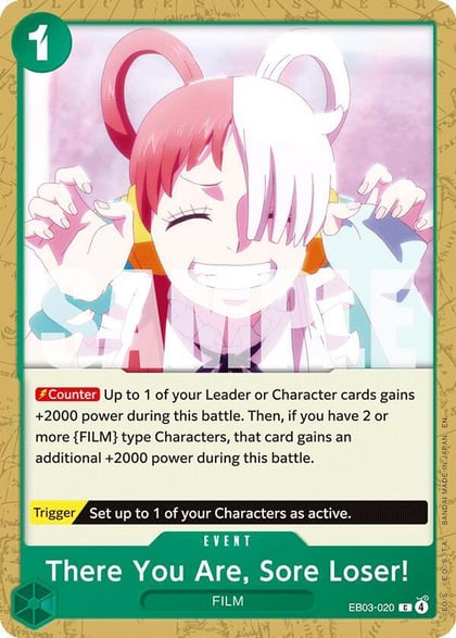 There You Are, Sore Loser!, Extra Booster: One Piece Heroines Edition EB03-020