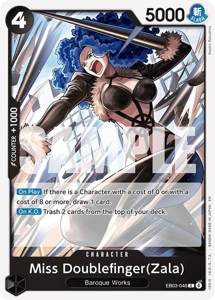 Miss Doublefinger(Zala), Extra Booster: One Piece Heroines Edition EB03-046