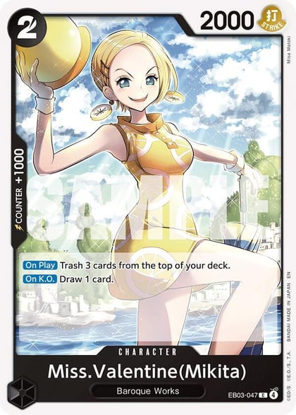Miss.Valentine(Mikita), Extra Booster: One Piece Heroines Edition EB03-047
