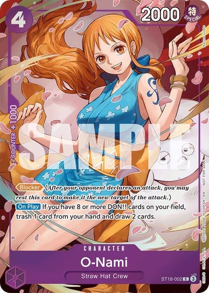 O-Nami - ST18-002 (Dash Pack), Extra Booster: One Piece Heroines Edition ST18-002