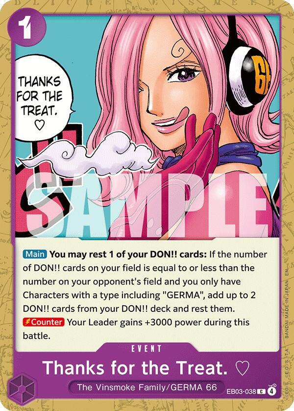 Thanks for the Treat., Extra Booster: One Piece Heroines Edition EB03-038