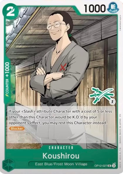 Koushirou (Zoro Deck), Learn Together Deck Set OP12-027