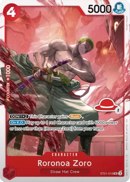 Roronoa Zoro - ST21-015 (Luffy Deck), Learn Together Deck Set ST21-015