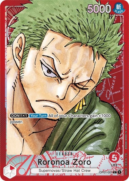 Roronoa Zoro (001) (Parallel), Romance Dawn OP01-001