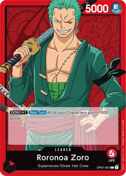 Roronoa Zoro (001), Romance Dawn OP01-001