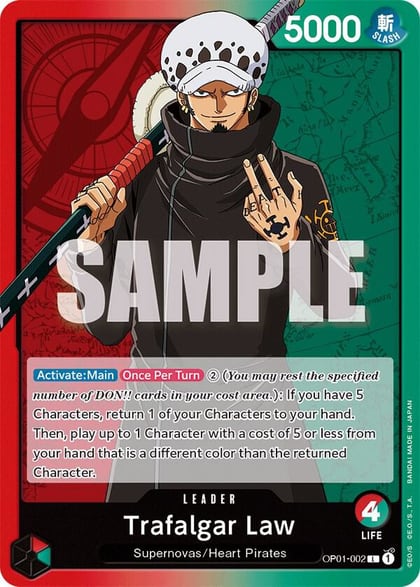 Trafalgar Law (002), Romance Dawn OP01-002