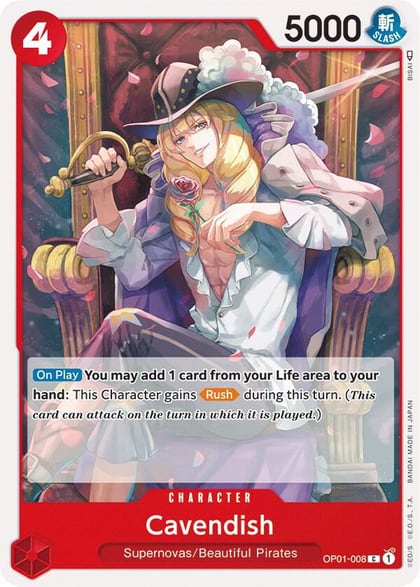 Cavendish, Romance Dawn OP01-008