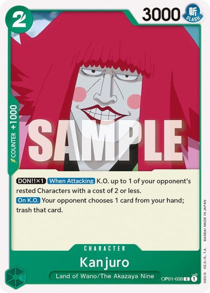 Kanjuro, Romance Dawn OP01-038