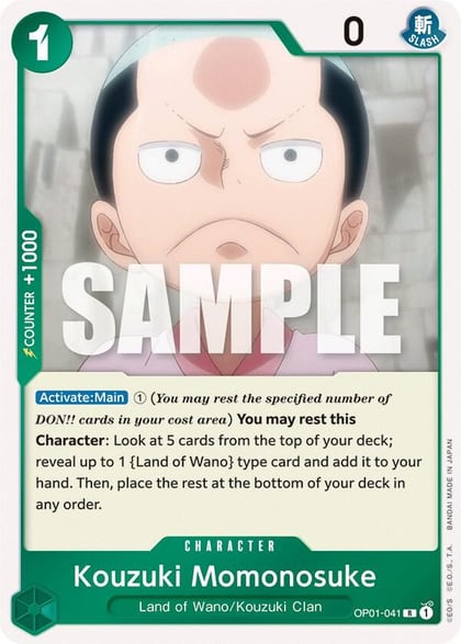 Kouzuki Momonosuke, Romance Dawn OP01-041