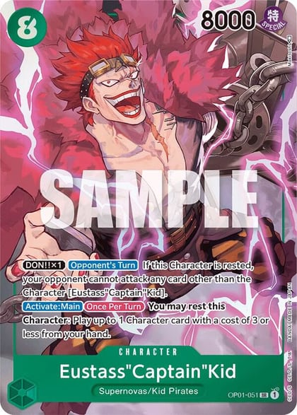 Eustass"Captain"Kid (Parallel), Romance Dawn OP01-051