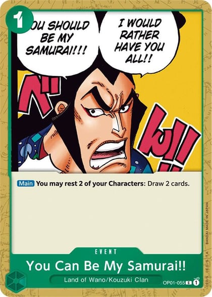 You Can Be My Samurai!!, Romance Dawn OP01-055