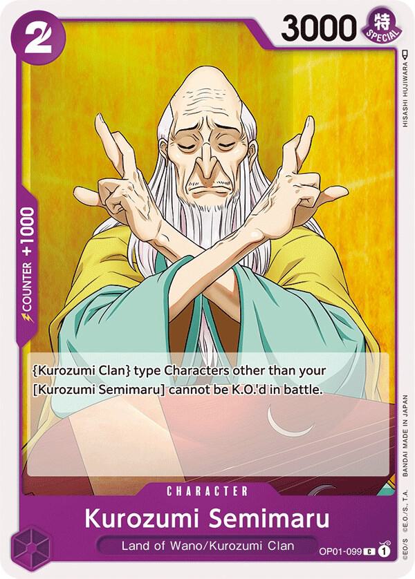 Kurozumi Semimaru, Romance Dawn OP01-099