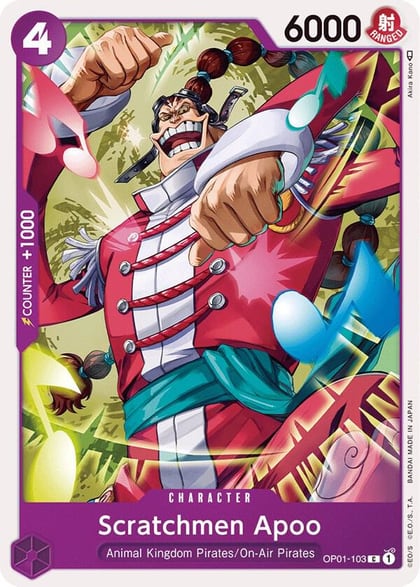 Scratchmen Apoo, Romance Dawn OP01-103