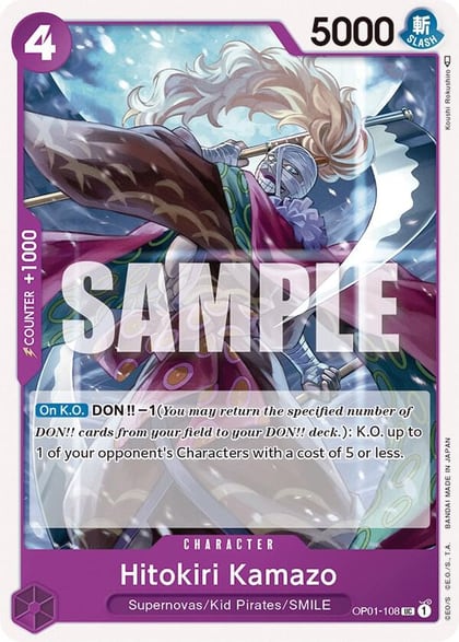Hitokiri Kamazo, Romance Dawn OP01-108